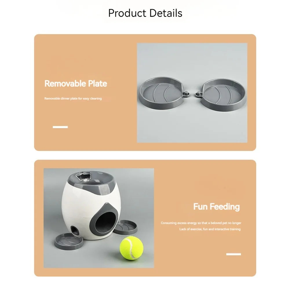 FetchMaster™ Automatic Tennis Ball Launcher & Treat Reward Trainer