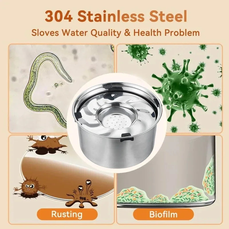 HydraGuard™ Stainless Steel No-Spill Dog Water Bowl