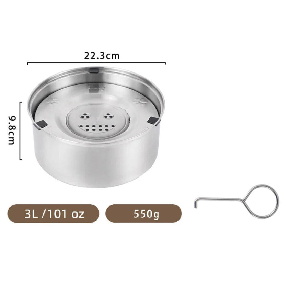 HydraGuard™ Stainless Steel No-Spill Dog Water Bowl